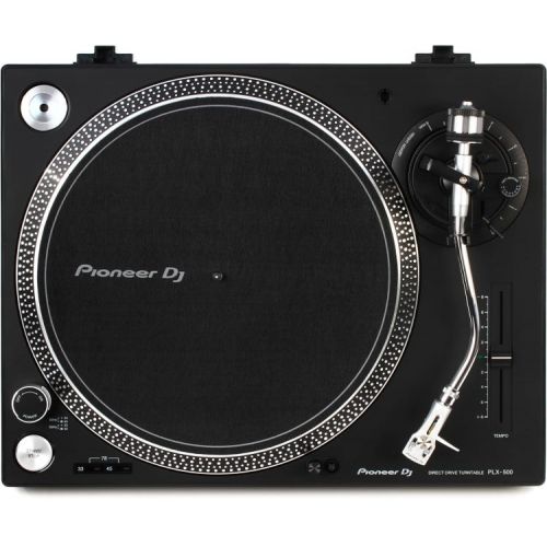 파이오니아 Pioneer DJ PLX-500 Direct Drive Turntable with Ortofon Anti-static Record Brush Bundle