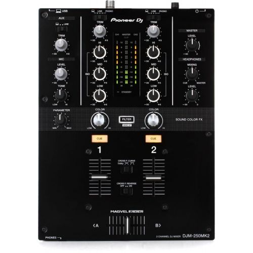 파이오니아 Pioneer DJ PLX-500 Direct Drive Turntable Mixer Bundle