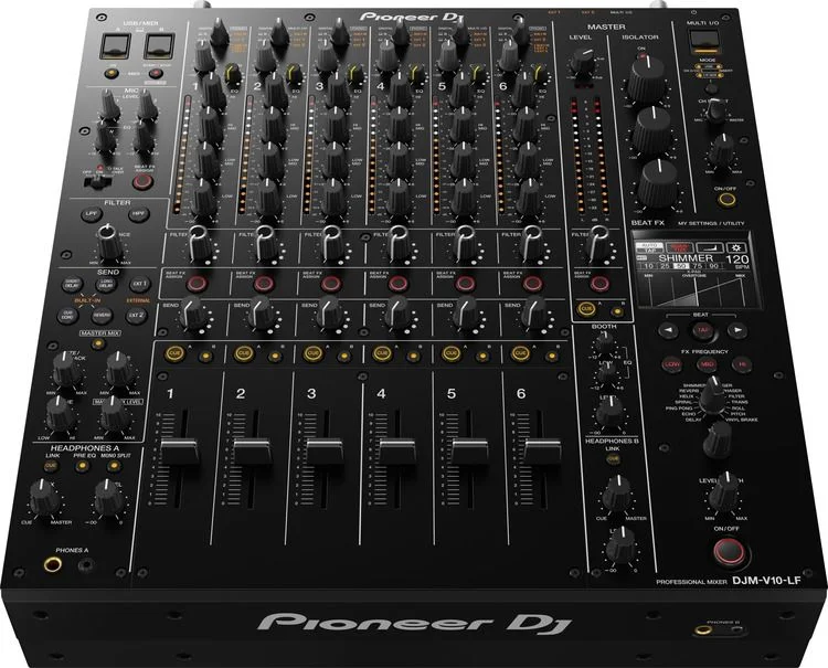 파이오니아 Pioneer DJ DJM-V10 Long Fader 6-channel DJ Mixer Demo