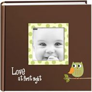 [아마존베스트]Pioneer Photo Albums EV-246FB/OG 200-Pocket Baby Owl Printed Designer Frame Cover Photo Album, Green