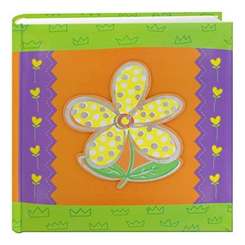 파이오니아 Pioneer Photo Albums 200-Pocket 3-D Daisy Applique Cover Photo Album, 4 by 6-Inch