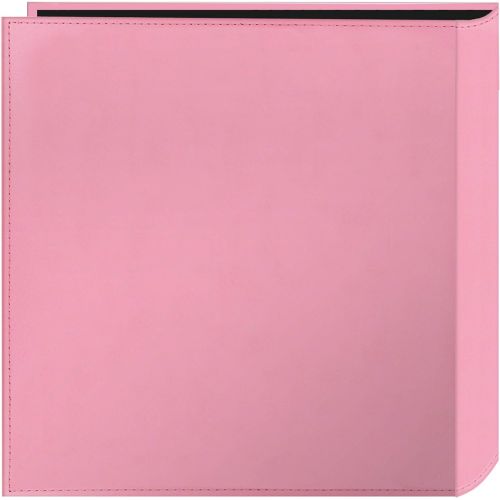 파이오니아 Pioneer Photo Albums Pioneer Collage Frame Embossed Baby Sewn Leatherette Cover Photo Album, Baby Pink