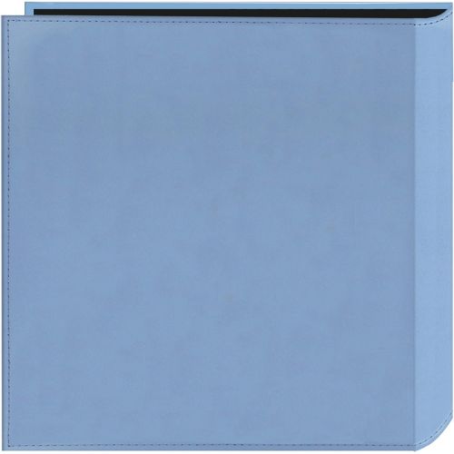 파이오니아 Pioneer Photo Albums Pioneer Collage Frame Embossed Baby Sewn Leatherette Cover Photo Album, 4x6, 240 Photos, Baby Blue