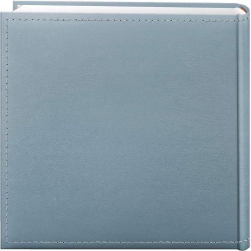 파이오니아 Pioneer Photo Albums 200-Pocket Embossed Baby Leatherette Frame Cover Album for 4 by 6-Inch Prints, Blue