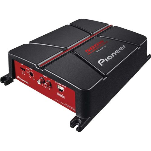 파이오니아 Pioneer GM-A3702 2-Channel Bridgeable Amplifier ,Black/red