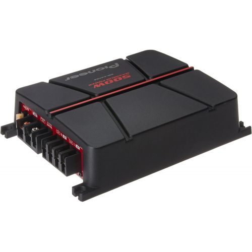 파이오니아 Pioneer GM-A3702 2-Channel Bridgeable Amplifier ,Black/red