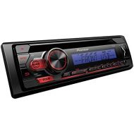 [아마존베스트]-Service-Informationen Pioneer DEH-S110UB 1DIN RDS Car Radio with Red Button Lighting, White Display, Android Support, 5-Band Equaliser, CD, MP3, USB, AUX Input, Blue, Black