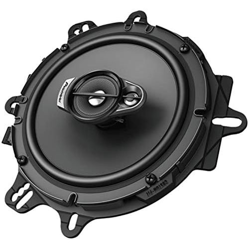 파이오니아 Pioneer TS A1670F 3 Way Coaxial Speaker for Cars (320 W), 16.5 cm, Powerful Sound, IMPP Membrane for Optimal Bass, 70 W Rated Input, Black, 2 Speakers
