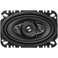Pioneer TS A4670F 4 Way Coaxial Speaker (210 W), 4 x 6 (10 x 15 cm), IMPP Membrane for Powerful Bass, 2 Speakers, Black