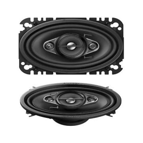 파이오니아 Pioneer TS A4670F 4 Way Coaxial Speaker (210 W), 4 x 6 (10 x 15 cm), IMPP Membrane for Powerful Bass, 2 Speakers, Black