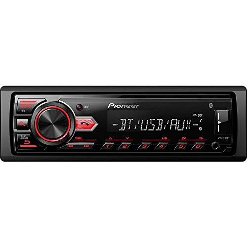 파이오니아 Pioneer MVH-290BT Vehicle Digital Music Player Receivers, Black