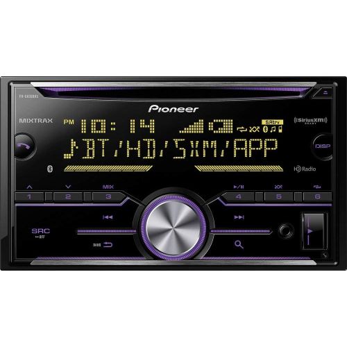 파이오니아 Pioneer FH-X830BHS Double Din CD Receiver with Built-In Bluetooth & HD Radio