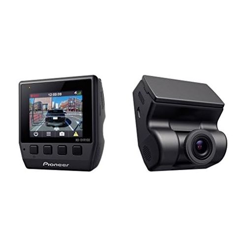 파이오니아 Pioneer ND-DVR100 Low Profile Full 1080P HD Dash Camera with 2-Inch Display, 140° Ultra-Wide Viewing Angle, G-Sensor & Built-in GPS