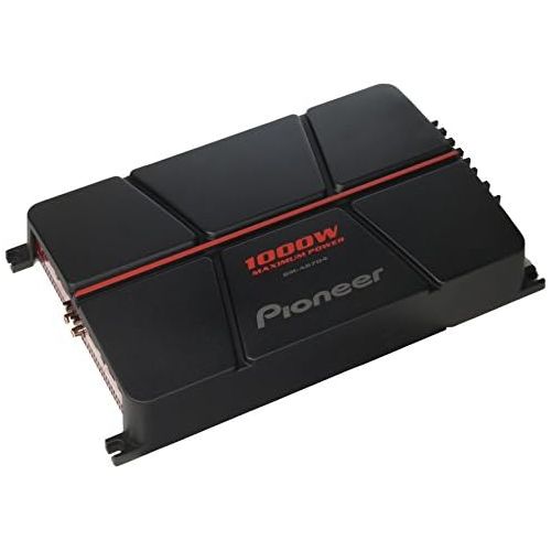 파이오니아 Pioneer GM-A6704 4-Channel Bridgeable Amplifier with Bass Boost,Blackred