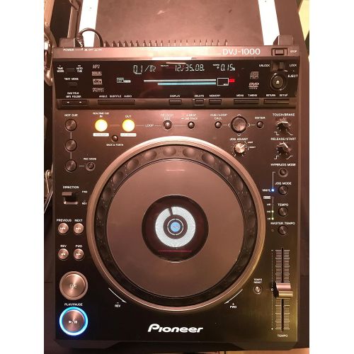 파이오니아 Pioneer DVJ-1000 Professional DJ DVD and CD Table Top Player with MP3 and Video Support