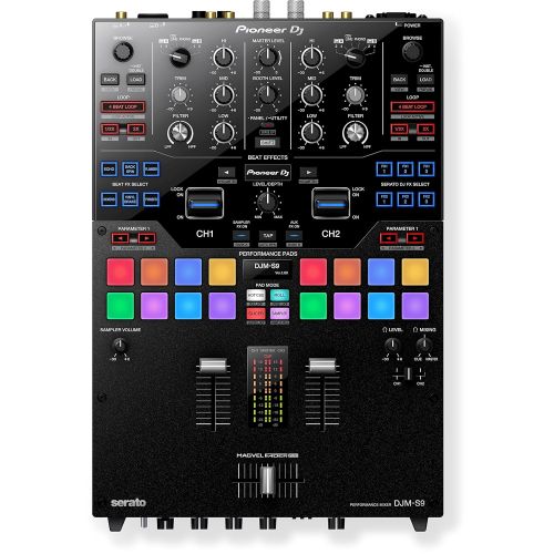 파이오니아 Pioneer DJM-S9 Professional 2-Channel Serato Battle Mixer & Decksaver DS-PC-DJMS9 Protective Cover - Bundle