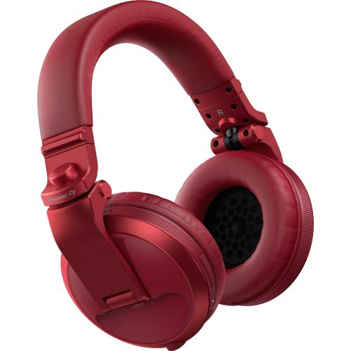 파이오니아 Pioneer DJ DJ Headphones, Red (HDJ-X5BT-R)