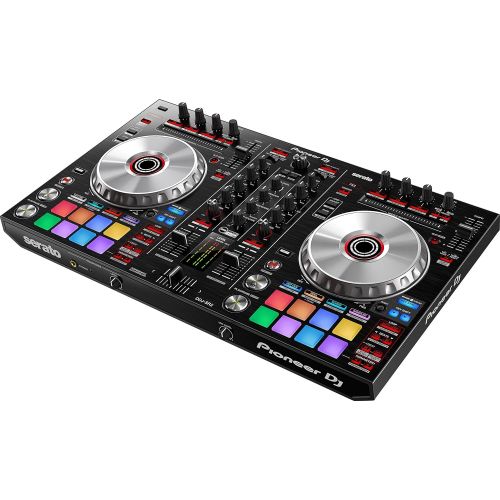 파이오니아 Pioneer DDJ-SR2 Controller with Audio-Technica ATW-1102 Wireless Microphone and Accessories