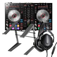 Pionner DJ Pioneer DDJ-SR2 DJ Controller w/V-MODA LP2 Headphones & Laptop Stand