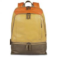 Piquadro Computer Backpack with iPad Air Case Bottle Holder, YellowOrange, One Size