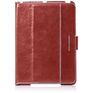 Piquadro Ipadair Stand Up Leather Case with Automatic Sleep/Wake Function, Red