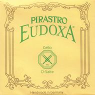 Pirastro Eudoxa 4/4 Cello D String - Silver-Aluminum/Gut - 24(Medium) Gauge