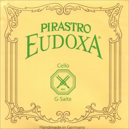  Pirastro Eudoxa 4/4 Cello G String - Silver/Gut - 26.5(Medium) Gauge