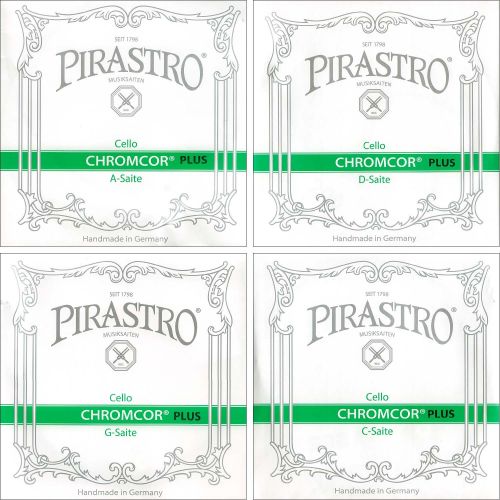  Pirastro Chromcor Plus 4/4 Cello String Set - Medium Gauge