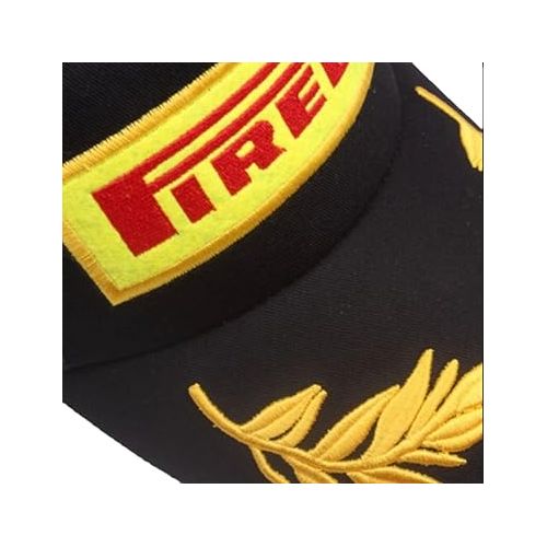  Pirelli Unisex Adult Podium 1st Place Champion Cap Black Adjustable Strapback Hat