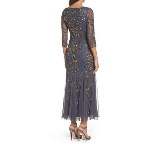  Pisarro Nights Embellished Mesh Gown