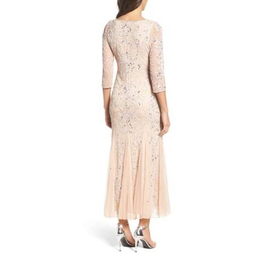  Pisarro Nights Embellished Mesh Gown