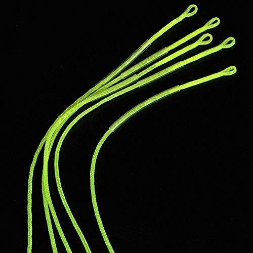  [아마존베스트]Piscifun Braided Fly Line Leader Loop - 20lb/30lb/50lb Clear Yellow Fly Loop
