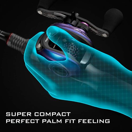  [아마존베스트]Piscifun Spark Pro Baitcasting Reel - Low Profile Baitcaster Fishing Reel, Super Compact 7.5kg Carbon Fiber Train, 11+1 Shielded Ball Bearings, Magnetic Brake System