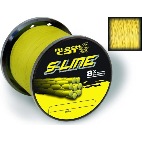  [아마존베스트]Black Cat Yellow, diameter 0.45 mm, S-Line 400 m, 50 kg, 110 lbs, 0.45 mm.