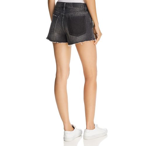  Pistola Nova Shadow Pocket Relaxed Cutoff Denim Shorts in Night Run