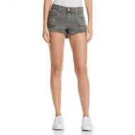 Pistola Gigi Distressed Cutoff Denim Shorts in Burnt Sage - 100% Exclusive