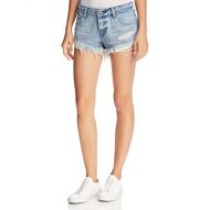 Pistola Gigi Distressed Cutoff Denim Shorts in Dime Piece