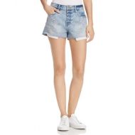 Pistola Winston Embroidered Denim Shorts in Ivy - 100% Exclusive