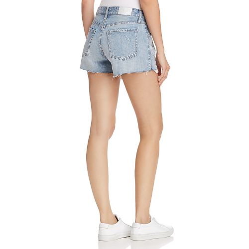  Pistola Winston Embroidered Denim Shorts in Ivy - 100% Exclusive