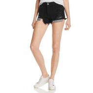 Pistola Nova Distressed Denim Cutoff Shorts in Onyx