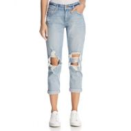 Pistola Mason Distressed Girlfriend Jeans in Blue Nostalgia - 100% Exclusive