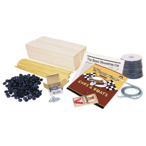  Pitsco Balsa Wood Mousetrap Vehicle Kit (For 10 Students)