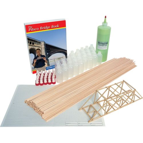  Pitsco Balsa Wood BridgePak Kit (For 25 Students)