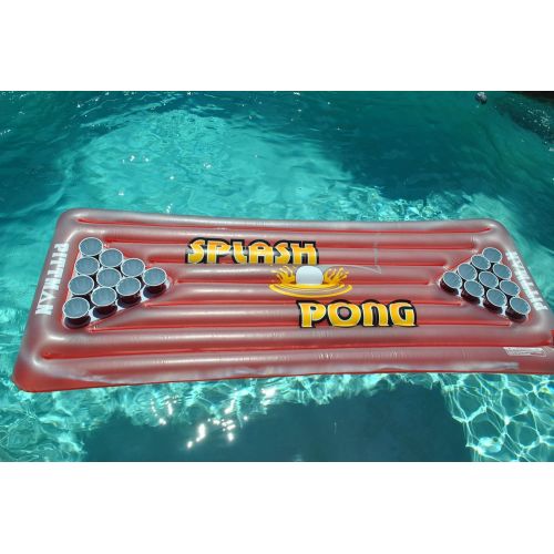  Pittman Outdoors PPI SPX4 Multi One Size Inflatable Splash Pong X-Game for Pools and Lakes