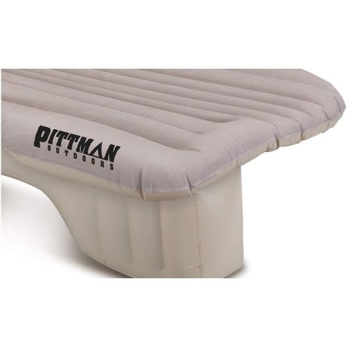  Pittman Outdoors AirBedz Backseat Heavy Duty PVC Air Mattress with Portable DC Air Pump, Mid-Size, Tan