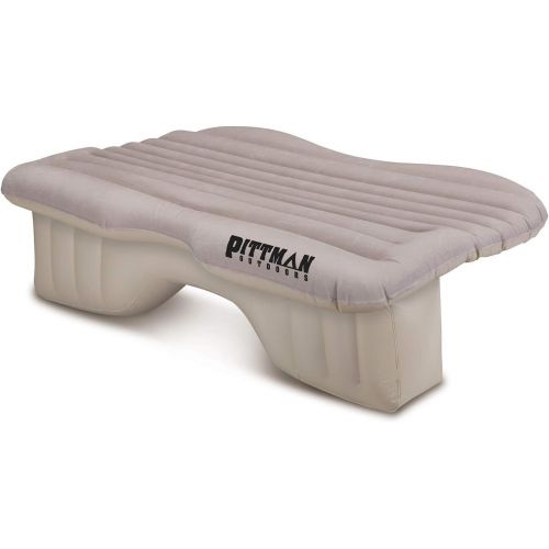  Pittman Outdoors AirBedz Backseat Heavy Duty PVC Air Mattress with Portable DC Air Pump, Mid-Size, Tan