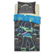 Pixar Disney Toy Story Buzz Intergalactic Panel Reversible Single Bed Duvet Quilt Bedding Cover Set