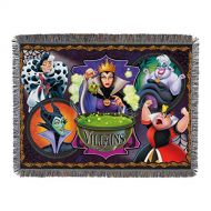 Disney-Pixar Villains, Vile Villains Woven Tapestry Throw Blanket, 48 x 60, Multi Color, 1 Count