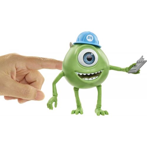  ?Pixar Interactables Mike Wazowski Talking Action Figure, 4 in Tall Posable Movie Character Toy, Interacts with Other Figures, Kids Gift Ages 3 Years & Older