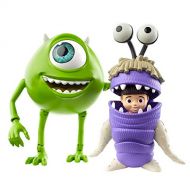 ?Pixar Mattel Mike and Boo Monsters, Inc. Character Action Dolls Highly Posable with Authentic Designs for Storytelling, Collecting, Movie Toys for Kids Gift Ages 3 and Up